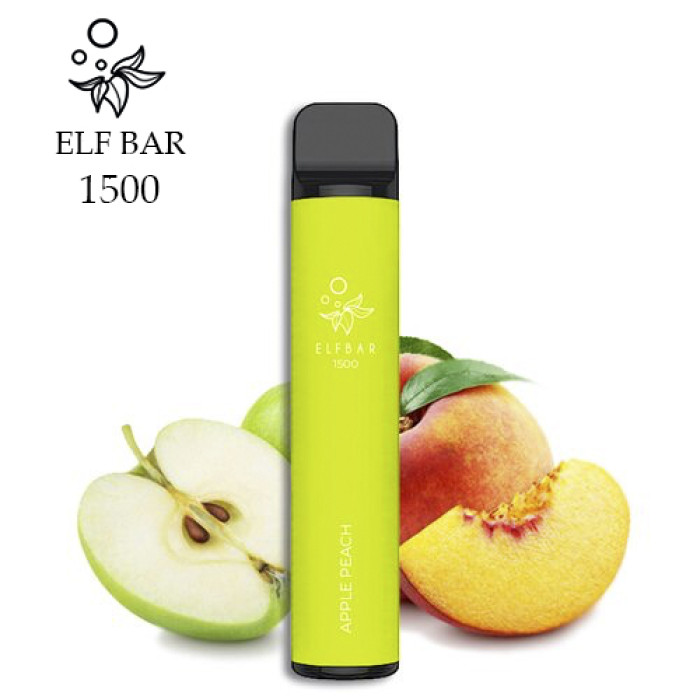 Disposable electronic cigarette Elf Bar Apple Peach - 1500 puffs