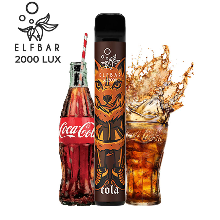 Disposable electronic cigarette Elf Bar Lux Cola - 2000 puffs