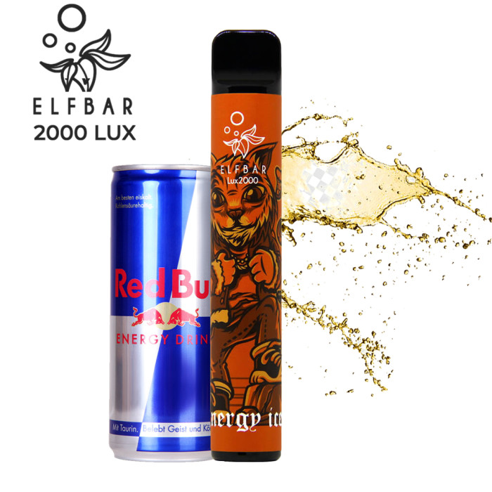 Одноразова електронна сигарета Elf Bar Lux (Ельф Бар) Energy Ice (Льодяний Енергетик) - 2000 тяг