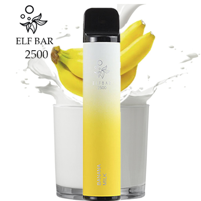 Одноразовая электронная сигарета Elf Bar (Эльф Бар) Banana Milk (Банан Молоко) - 2500 тяг